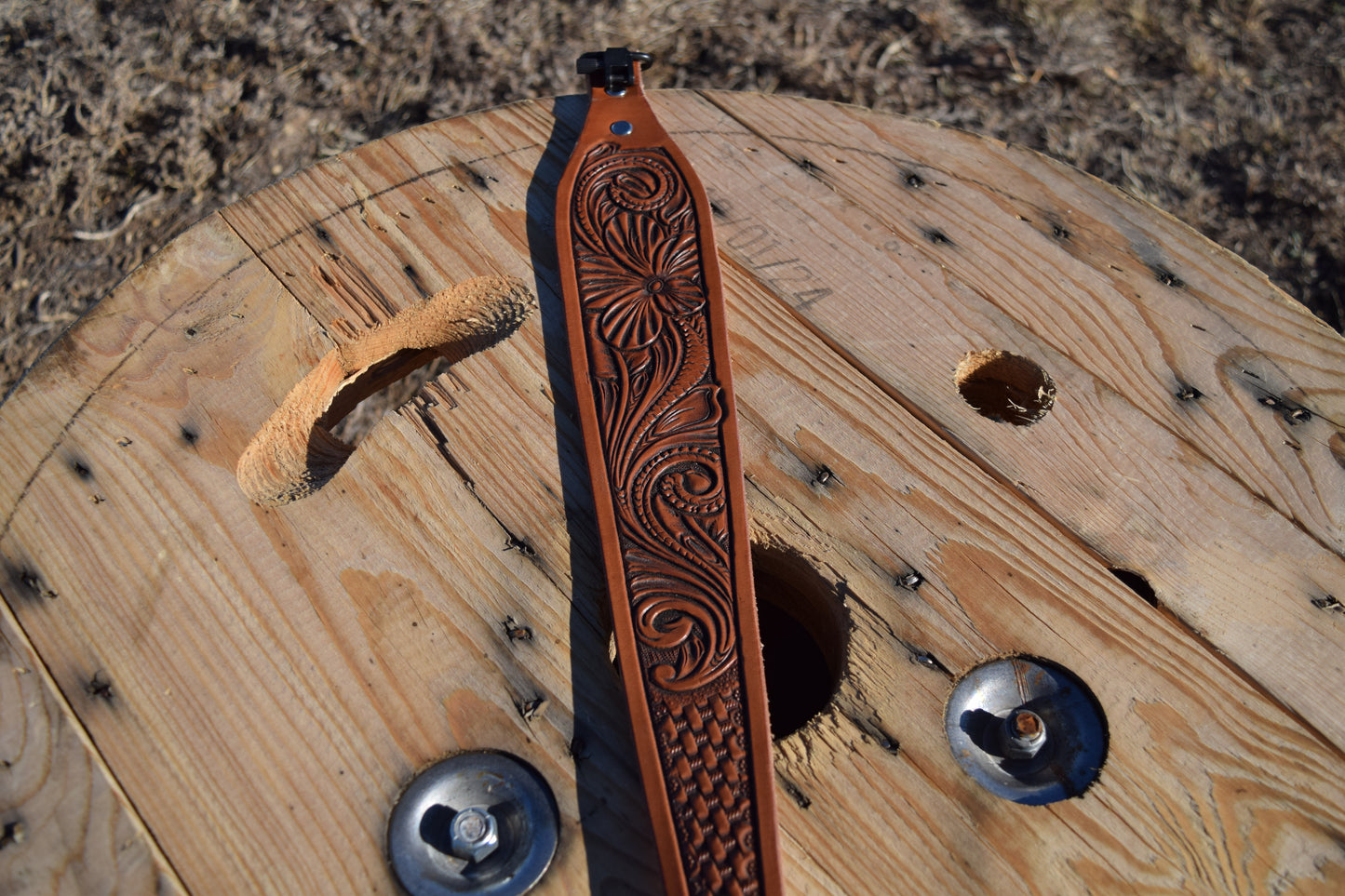 Floral Tooled Rifle Sling